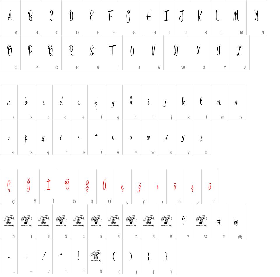Bronze Script font