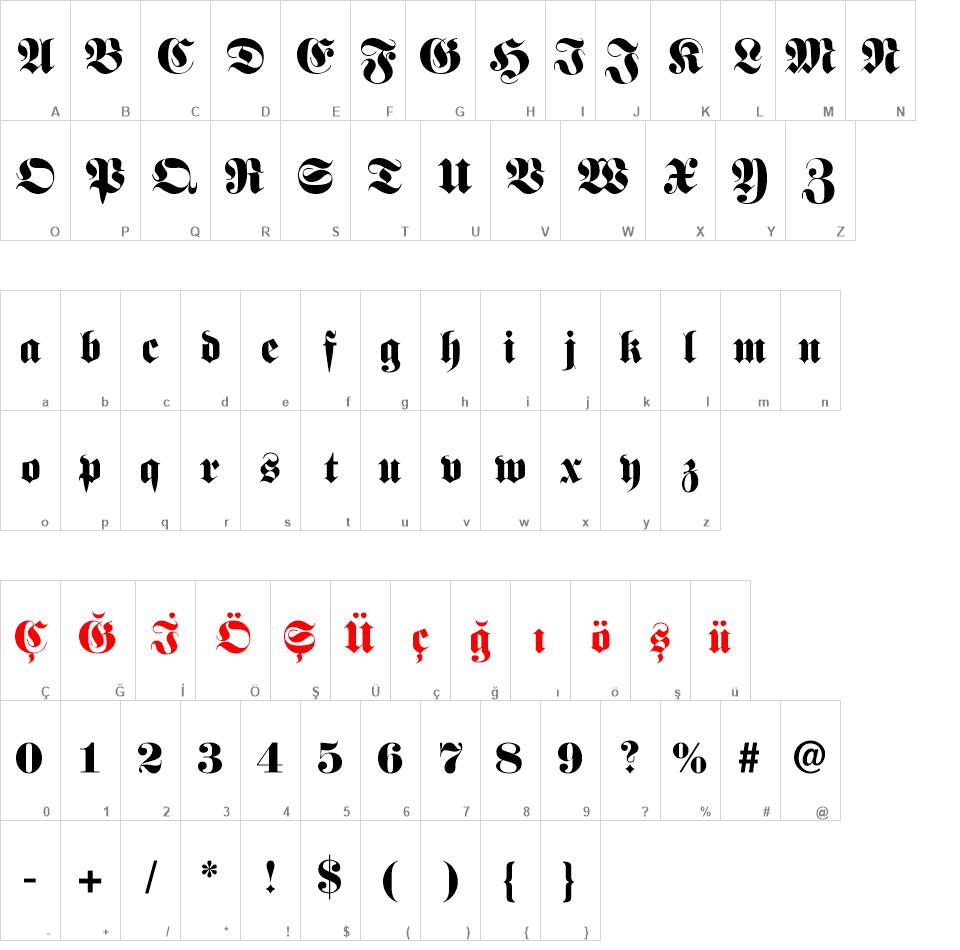 TR Frankenstein Plain font