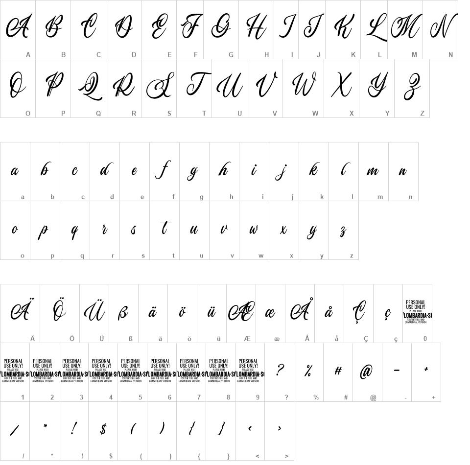 Lombardia Script font