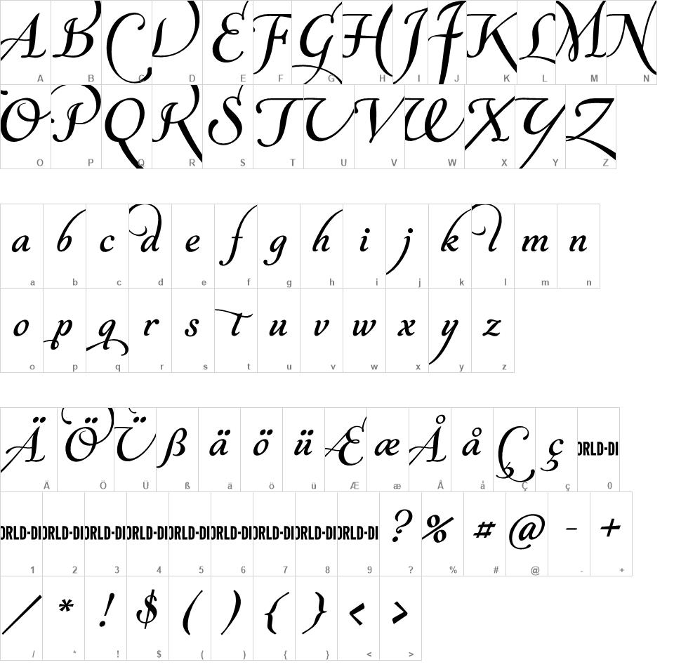 World Discovery font