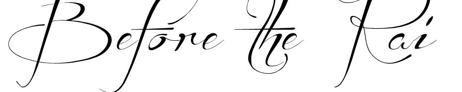 Before the Rain font - Before the Rain font download