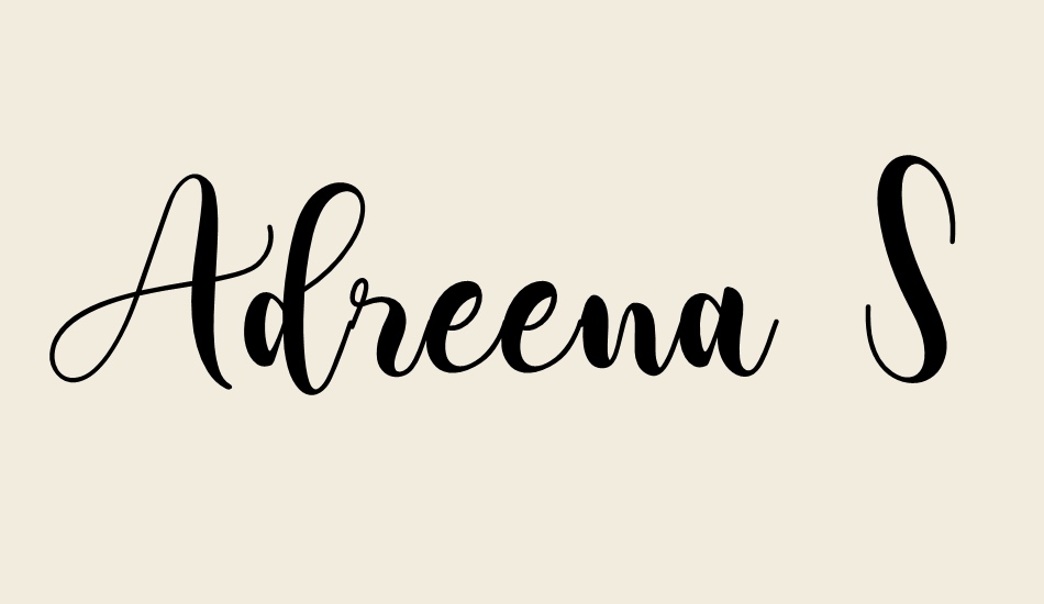 adreena-script-demo font big