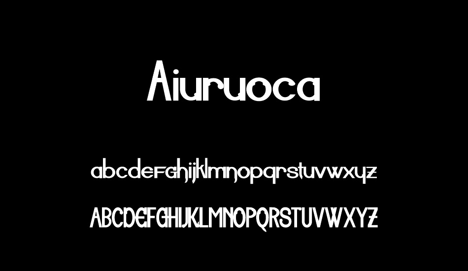 aiuruoca font