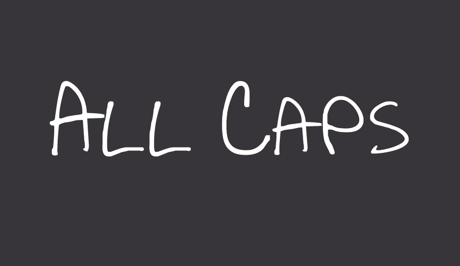 all-caps font big