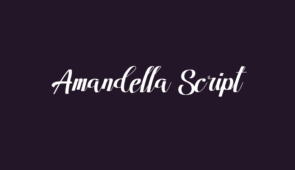amandella-script font big