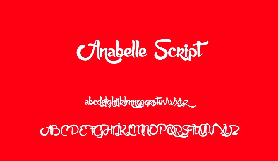 anabelle-script font