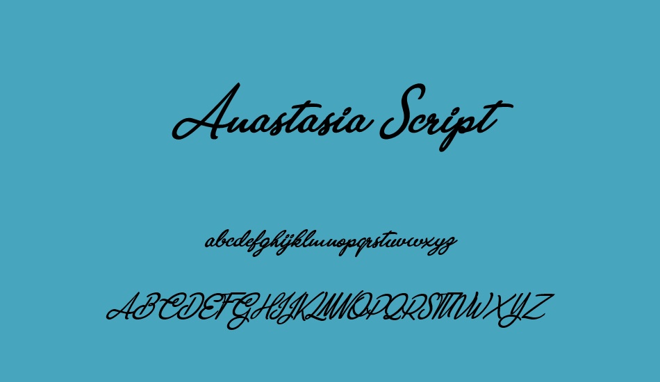 anastasia-script-personal-use font
