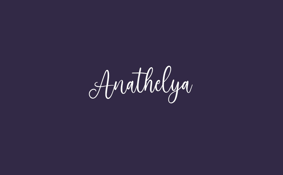 Anathelya font big