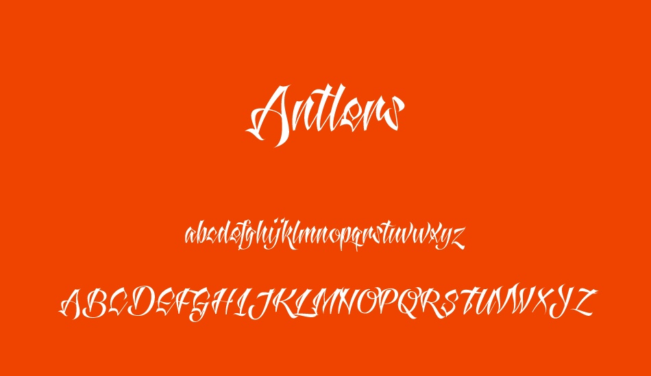 antlers-demo font