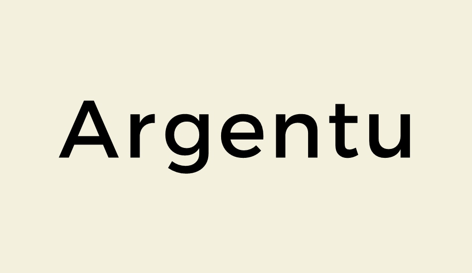 argentum-sans font big