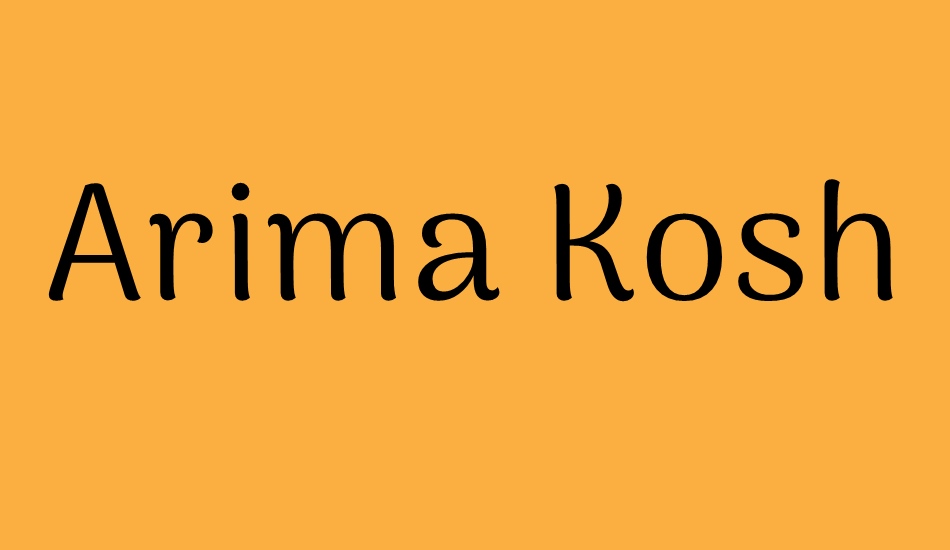 arima-koshi font big