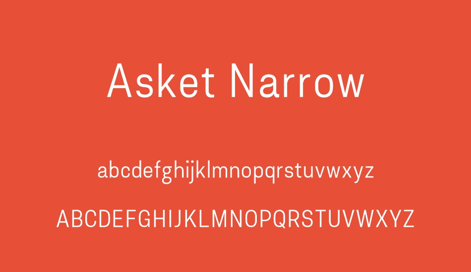 asket-narrow font