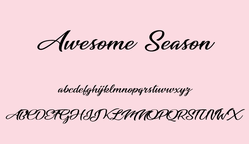 awesome-season-personal-use font