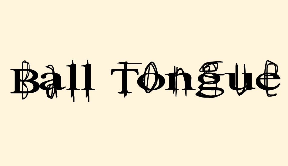 ball-tongue font big