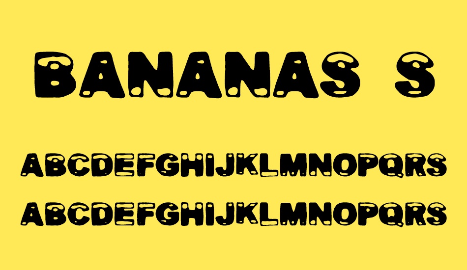 bananas-social-club font