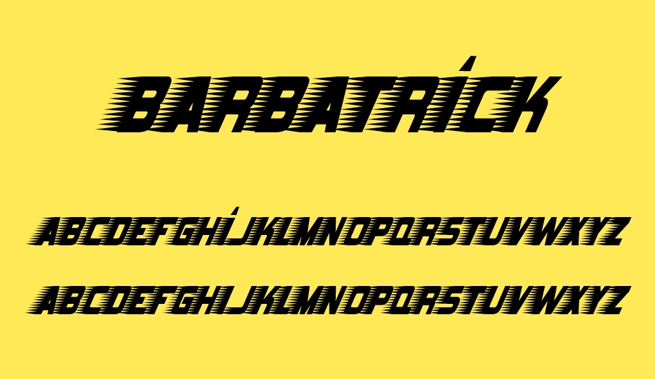 barbatrick font