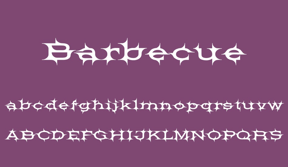 barbecue font
