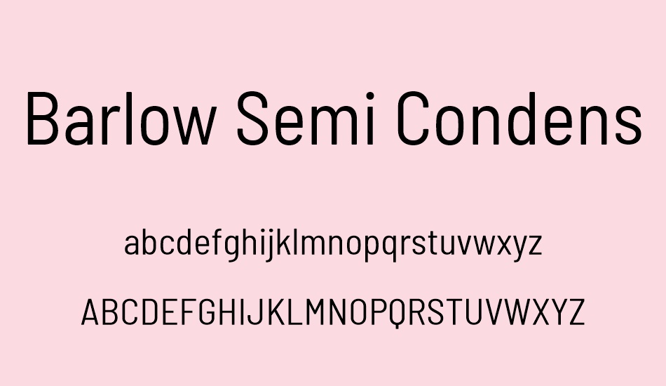 barlow-semi-condensed font