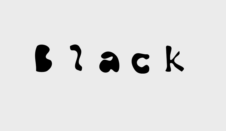 black-ink font big