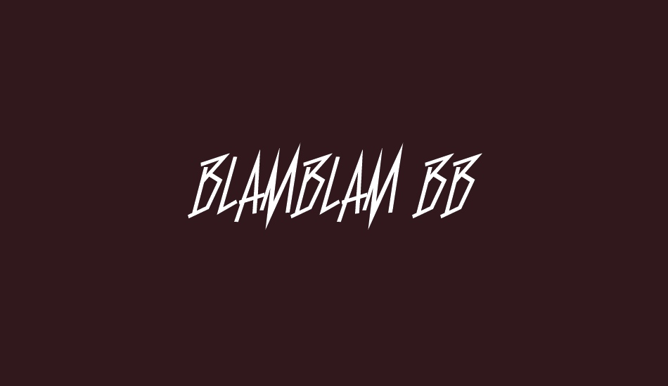 blamblam-bb font big
