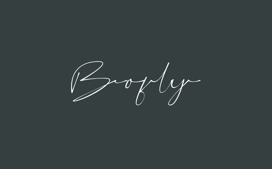 Bofly font big