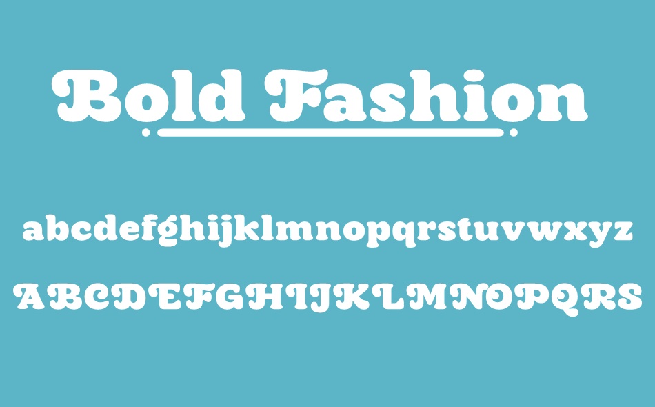 Bold Fashion font