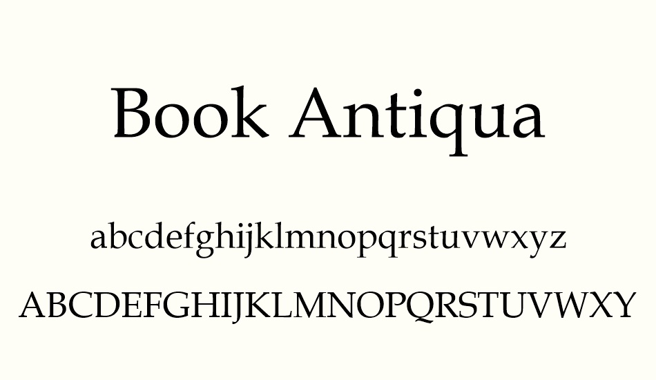 book-antiqua font