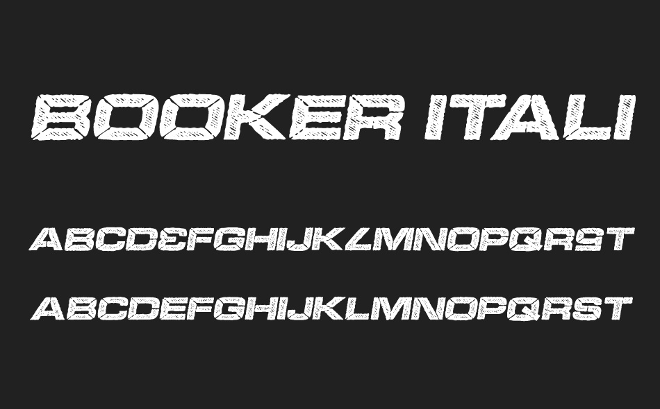 Booker font
