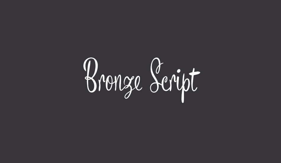 bronze-script-personal-use font big