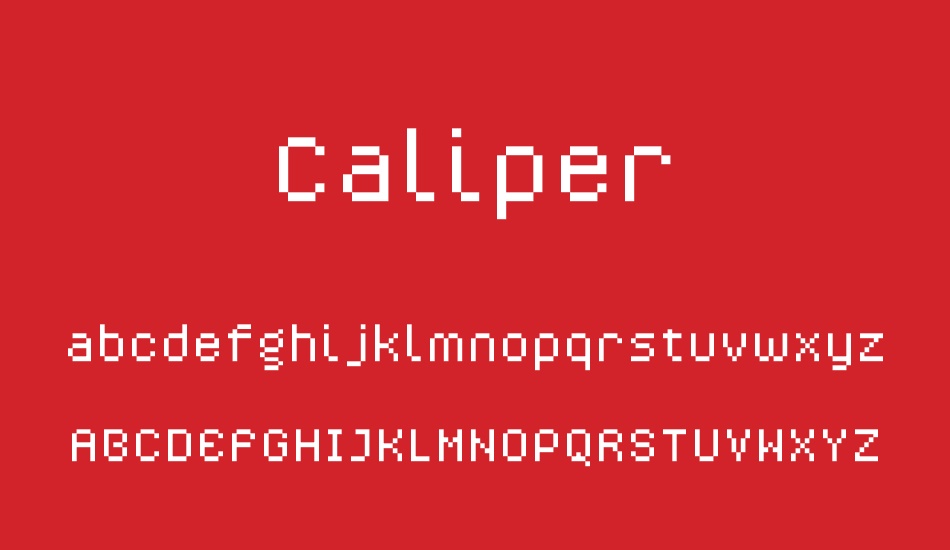 caliper font
