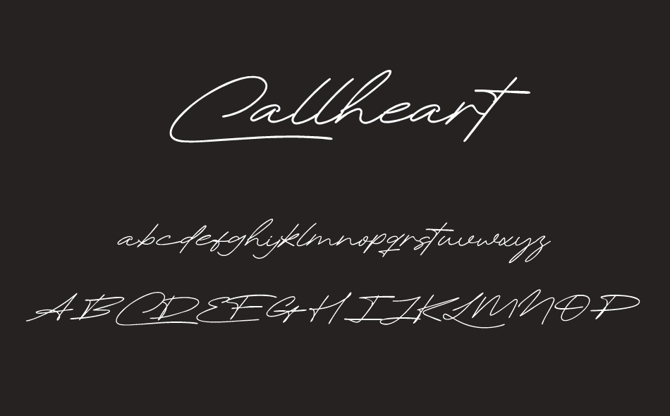 Callheart font