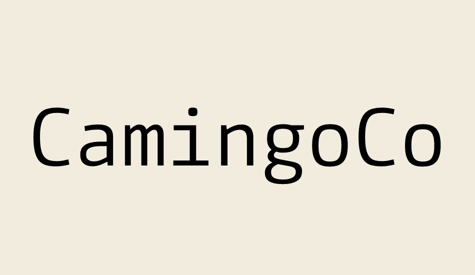 camingocode font big