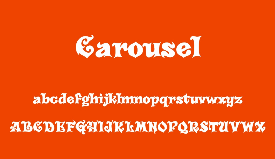 carousel font