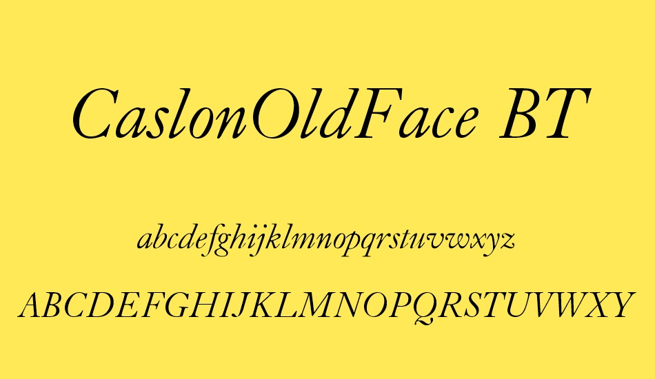 caslonoldface-bt font