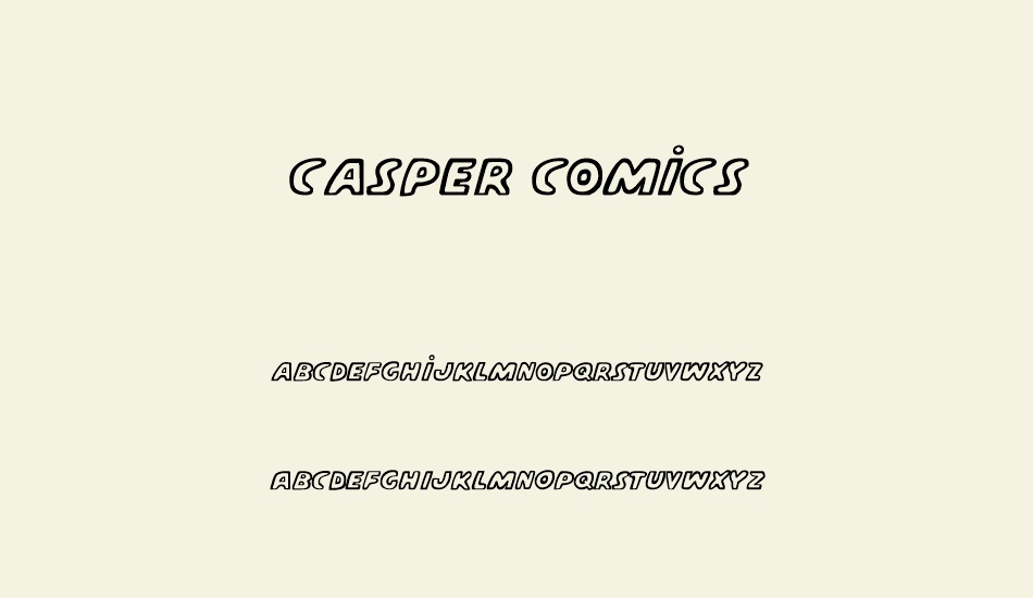 casper-comics font