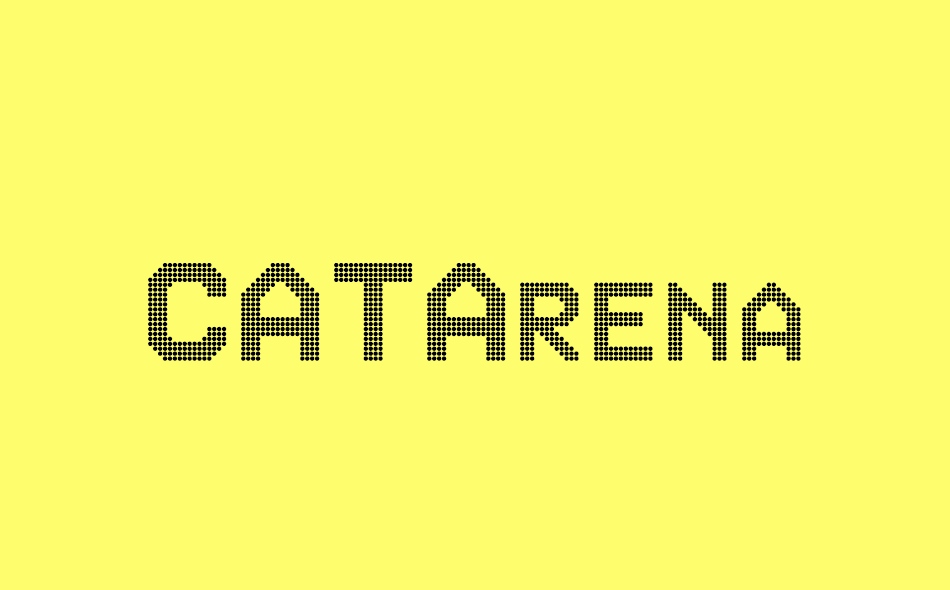 CAT Arena font big