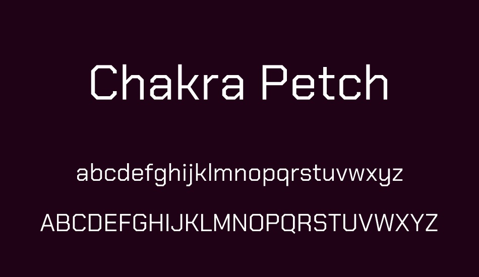 chakra-petch font