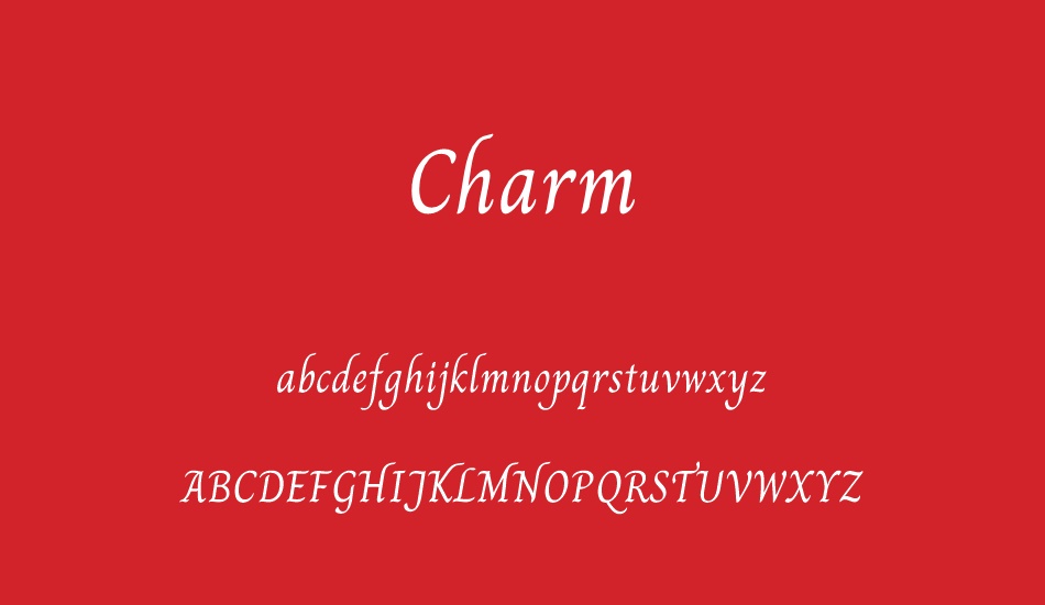 charm font
