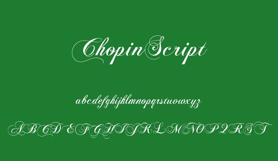 chopinscript font