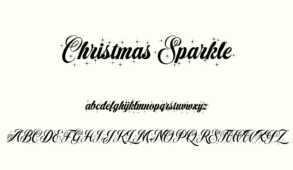 christmas-sparkle-personal-use font