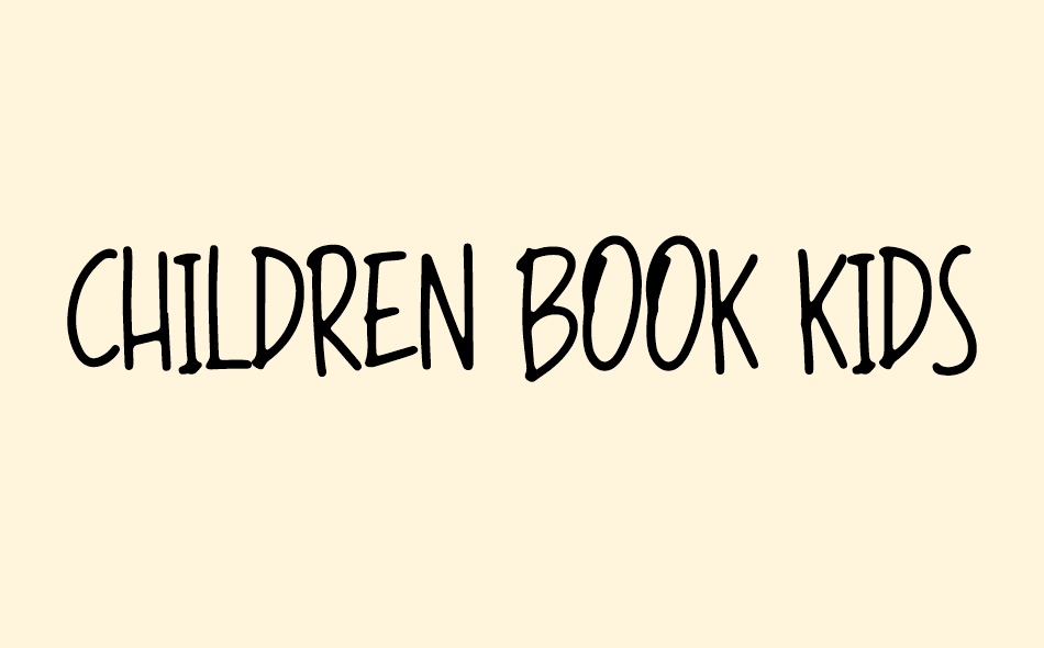 Children Book Kids font big