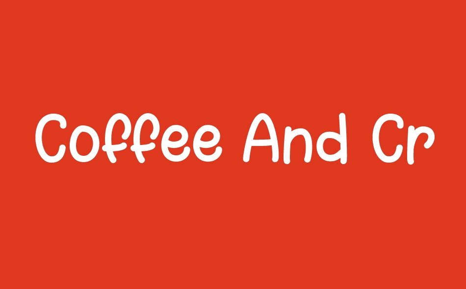 Coffee And Crafts font big