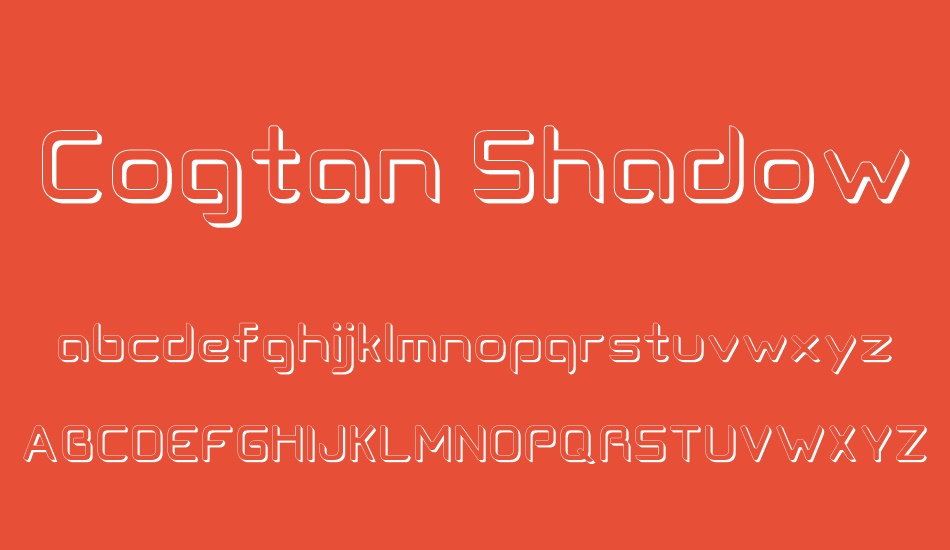 cogtan-shadow font