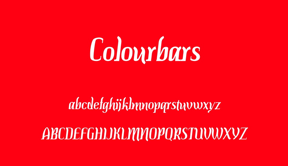 colourbars font