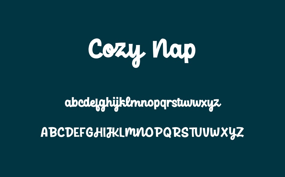 Cozy Nap font