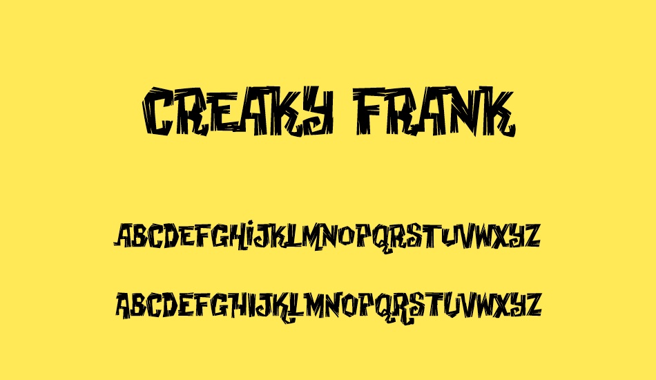 creaky-frank font
