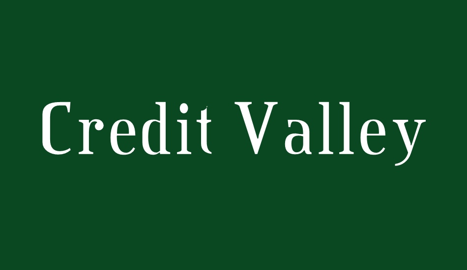 credit-valley font big