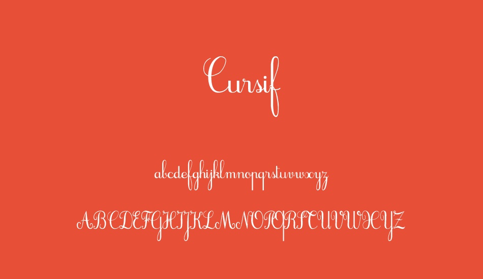 cursif font