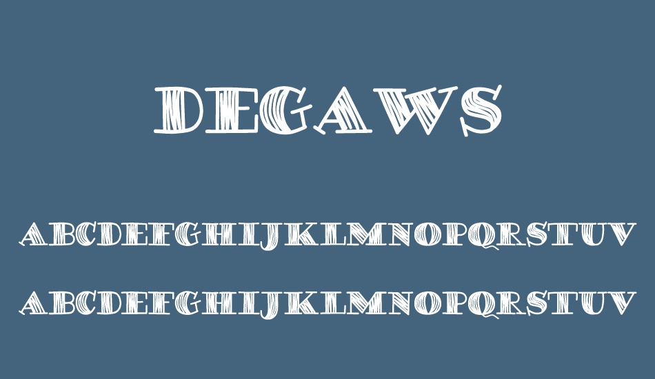 degaws-demo font