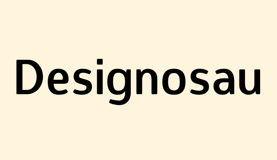 designosaur font big